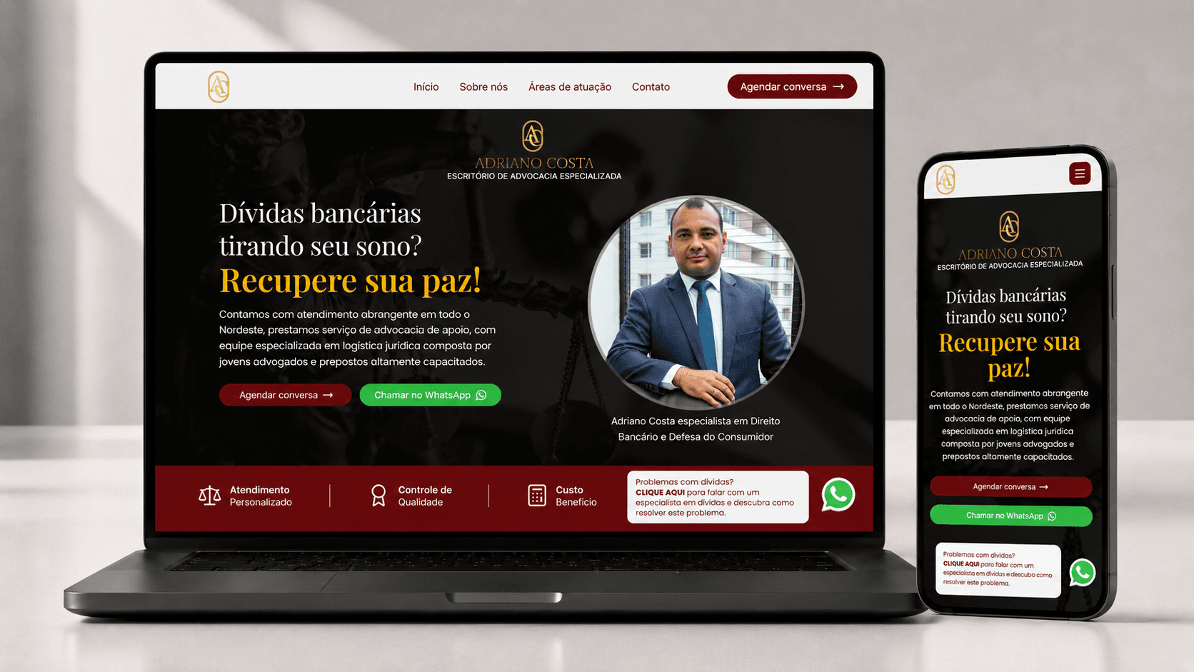 Cover do case Adriano Costa Advocacia